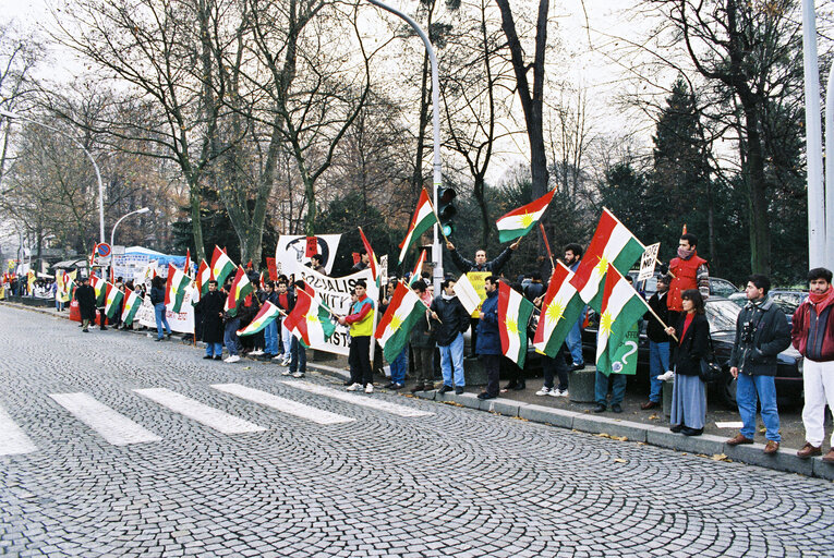 Photo 8: Demonstration of Kurdish refugees in Strasbourg