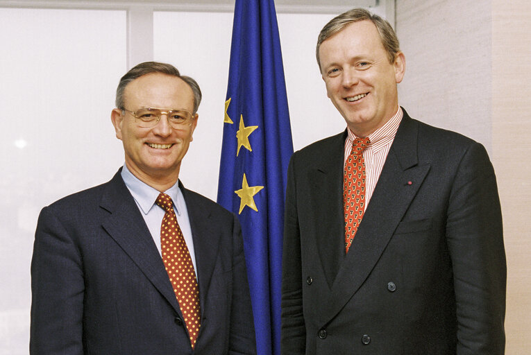 Fotografia 3: EP President - Klaus HANSCH meets with president of the council of the Brussels-Capital Region