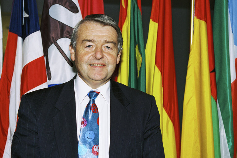 Portrait of MEP Allan MACARTNEY in Brussels