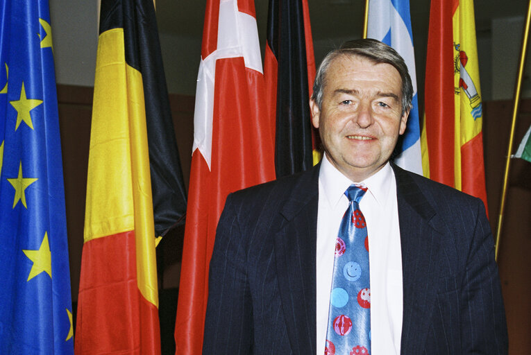 Portrait of MEP Allan MACARTNEY in Brussels