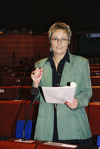 Speech of Karin JONS during Plenary session in Strasbourg