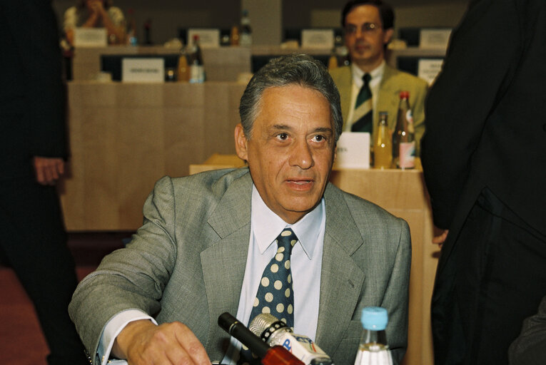 Photo 12 : Visit of Fernando Henrique CARDOSO, President of Brazil at the European Parliament in Brussels