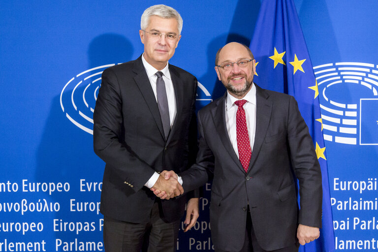 Suriet 2: Martin SCHULZ - EP President meets with Ivan KORCOK, State Secretary of the Ministry of Foreign Affairs of Slovak Republic