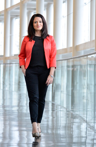 Miriam DALLI in the European Parliament in Strasbourg