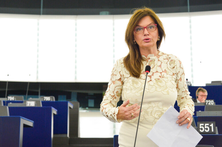 Fotografi 47: Plenary session week 43 2016 in Strasbourg - EU mechanism on democracy, the rule of law and fundamental rights.