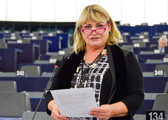 Fotografi 12: Plenary session week 43 2016 in Strasbourg - EU mechanism on democracy, the rule of law and fundamental rights.