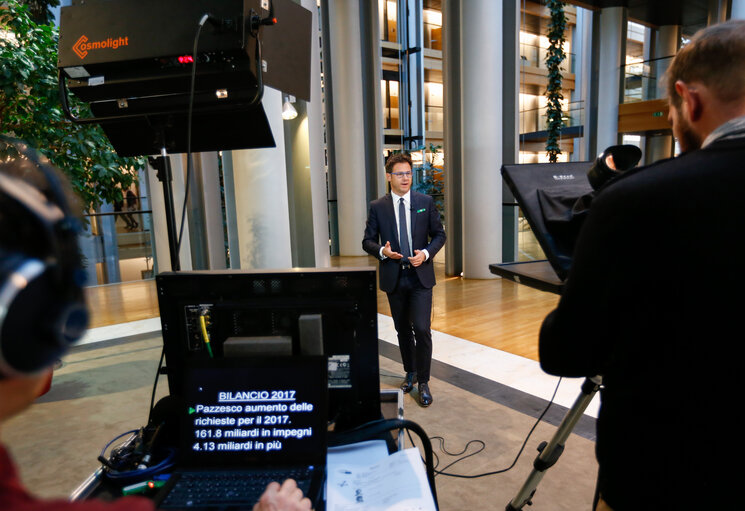 Photo 5: Angelo CIOCCA in the European Parliament in Strasbourg