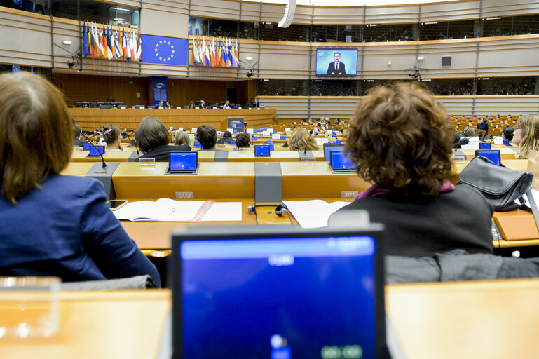 Photo 3 : FEMM Committee meeting hosting Gender Summit