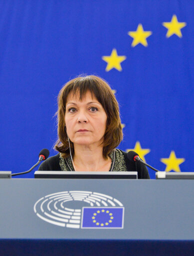 Fotografi 6: Plenary session week 43 2016 in Strasbourg - EU mechanism on democracy, the rule of law and fundamental rights.