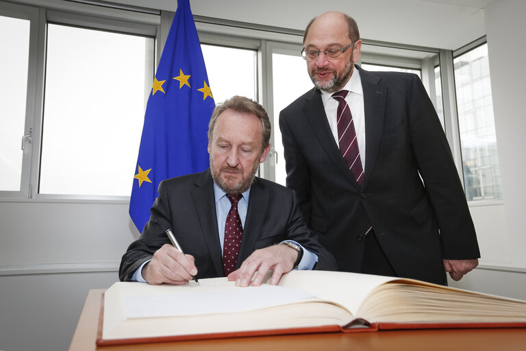 Fotografi 3: Martin SCHULZ - EP President meets with Bakir IZETBEGOVIC, Chairman of the Presidency of Bosnia and Herzegovina