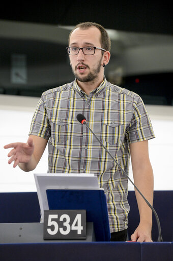 Fotografija 11: Plenary session week 43 2016 in Strasbourg - Switch between summer and winter time