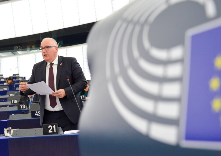 Fotografi 3: Plenary session week 43 2016 in Strasbourg - EU mechanism on democracy, the rule of law and fundamental rights.