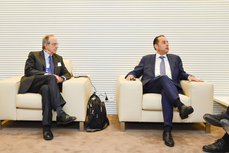 Valokuva 1: Gianni PITTELLA meets with Pier Carlo PADOAN, Minister of Finance of Italy