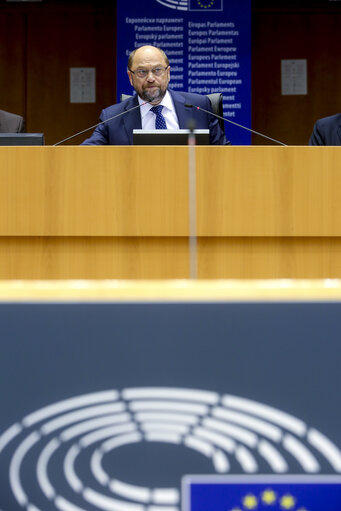 Fotografija 10: Plenary Session week 38 2015 in Brussels: Resumption of session and order of business