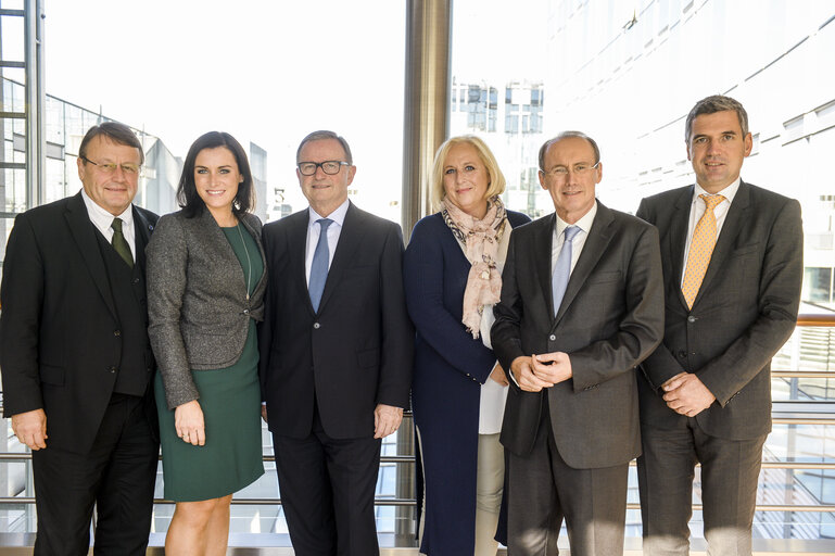 Othmar KARAS meets with Austrian EPP MEPS and Vice President of Austrian Parliament, Karlheinz KOPF