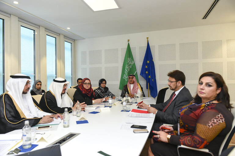 Foto 3: Afzal KHAN meets with high level and  Shura Council of the Kingdom of Saudi Arabia