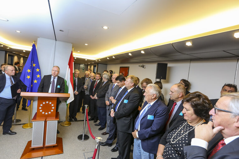 Fotó 14: Inauguration of the statue Gyula HORN - Former Prime Minster of Hungary