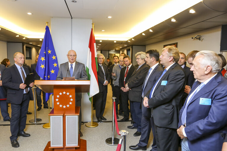 Fotó 15: Inauguration of the statue Gyula HORN - Former Prime Minster of Hungary