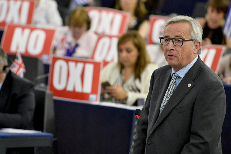 Fotografie 41: Official visit of Prime Minister of Greece in Plenary session week 28 2015 in Strasbourg