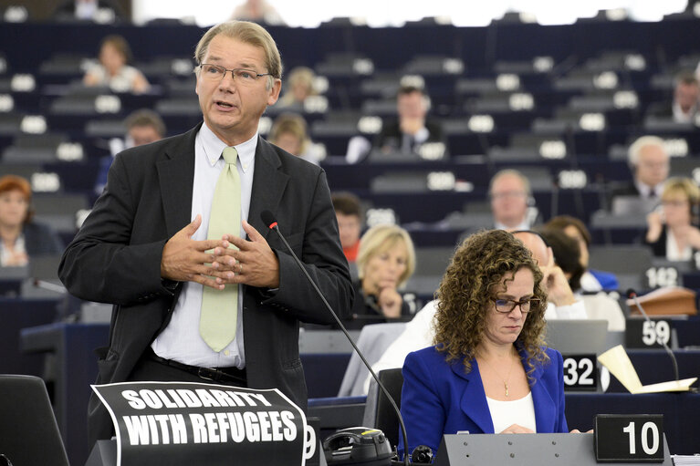 Fotografija 1: State of the Union debate Plenary Session week 37 in Strasbourg - Migration and refugees in Europe