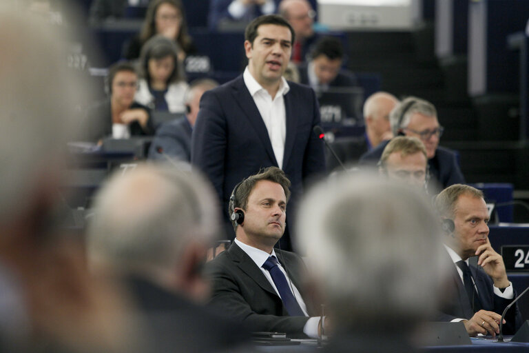 Fotografie 36: Official visit of Prime Minister of Greece in Plenary session week 28 2015 in Strasbourg