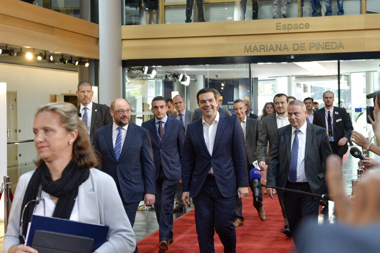 Fotografie 5: Martin SCHULZ - EP President meets with Prime Minister of Greece Alexis TSIPRAS