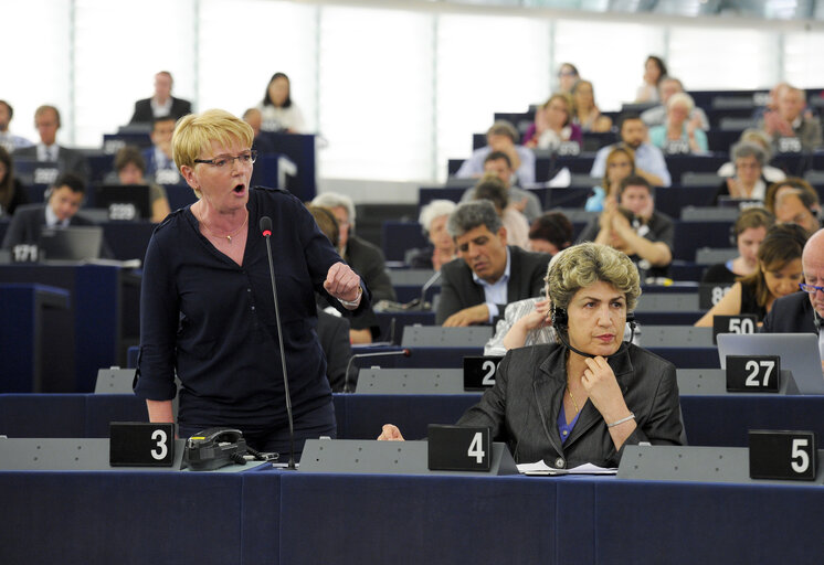 Fotografi 3: Plenary session week 28 2015 in Strasbourg - Conclusions of the European Council (25-26 June 2015) and of the Euro Summit (7 July 2015) and the current situation in Greece