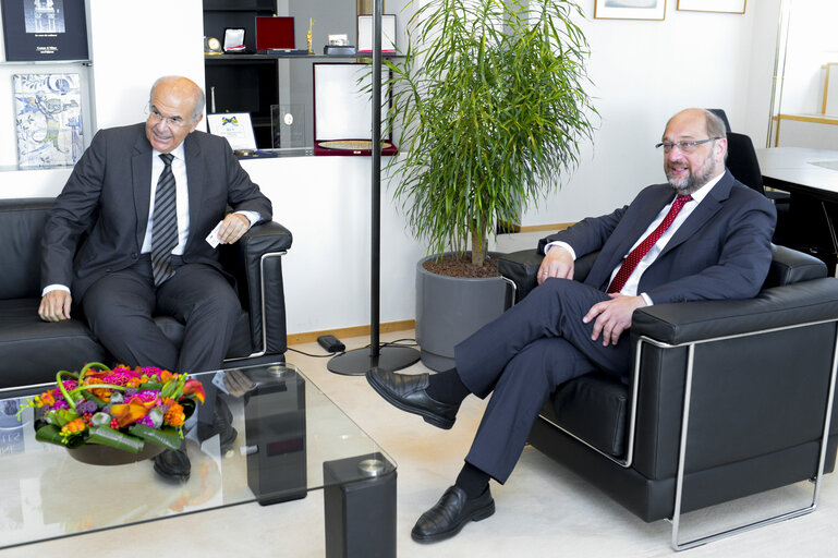 Martin SCHULZ - EP President meets with the President of the European Court of Justice