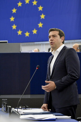 Fotografie 38: Official visit of Prime Minister of Greece in Plenary session week 28 2015 in Strasbourg