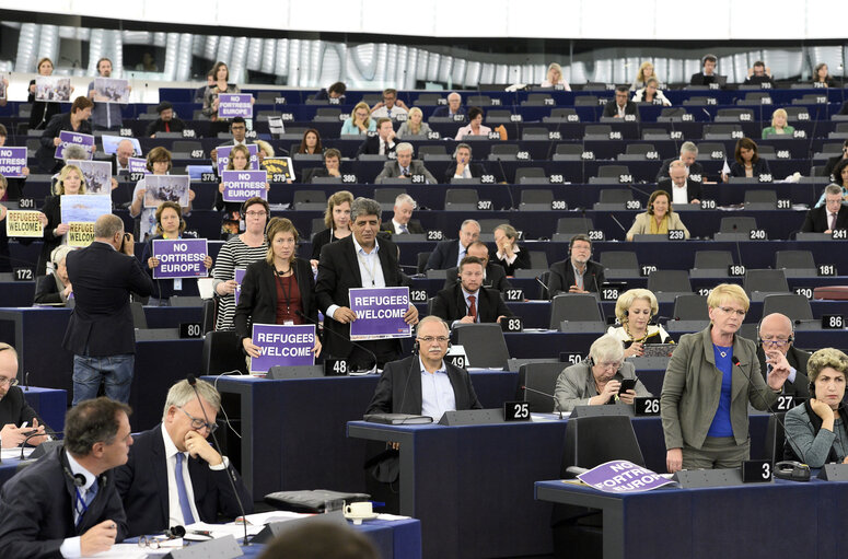 Fotografija 4: State of the Union debate Plenary Session week 37 in Strasbourg - Migration and refugees in Europe