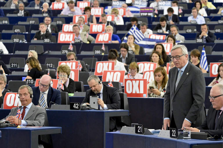 Fotografija 43: Official visit of Prime Minister of Greece in Plenary session week 28 2015 in Strasbourg