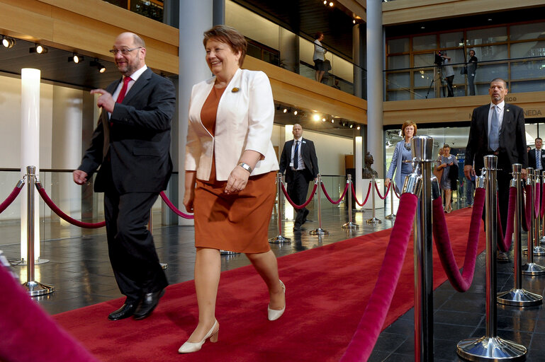 Valokuva 16: Visit of the Prime Minister of Latvia to the EP