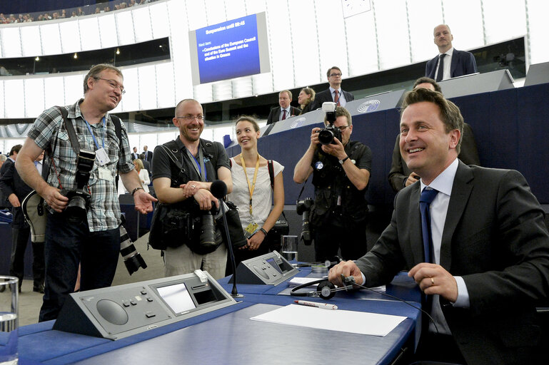 Foto 13: Official visit of Prime Minister of Greece in Plenary session week 28 2015 in Strasbourg