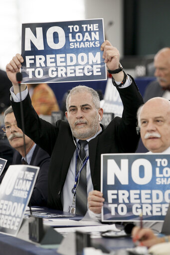 Fotografie 49: Official visit of Prime Minister of Greece in Plenary session week 28 2015 in Strasbourg