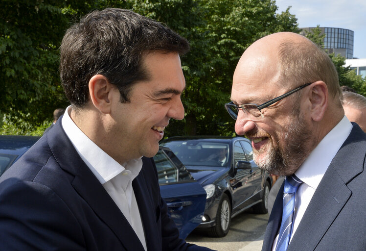 Fotografie 4: Martin SCHULZ - EP President meets with Prime Minister of Greece Alexis TSIPRAS