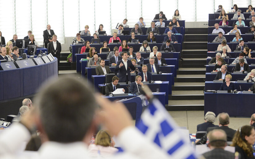 Fotografija 15: Official Visit of Prime Minister of Greece in Plenary Session Strasbourg