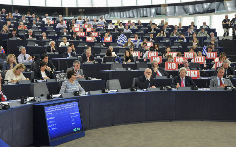 Fotografija 30: Official Visit of Prime Minister of Greece in Plenary Session Strasbourg