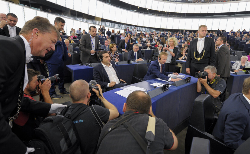 Fotografija 31: Official Visit of Prime Minister of Greece in Plenary Session Strasbourg