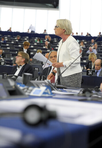 Fotografi 29: Plenary session week 28 2015 in Strasbourg - Conclusions of the European Council (25-26 June 2015) and of the Euro Summit (7 July 2015) and the current situation in Greece