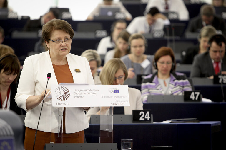 Foto 19: Presentation of the conclusions of the Latvian Presidency of the Council of the European Union