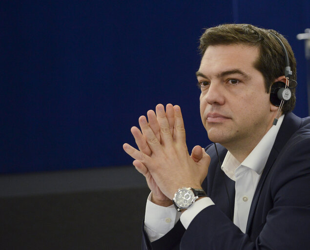 Fotografija 24: Official Visit of Prime Minister of Greece in Plenary Session Strasbourg