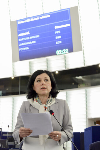 Fotografia 44: Plenary session week 24 2015 in Strasbourg- State of EU-Russia relations