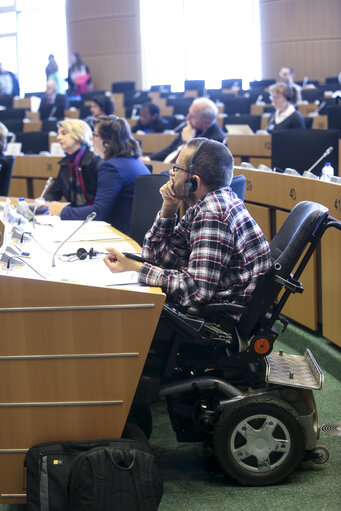 Fotogrāfija 13: STOA Workshop. ' Robots: Enabling the disabled or disabling the abled ? '