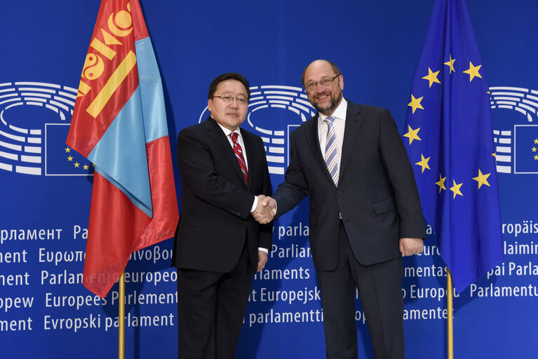 Billede 29: Official visit of the President of Mongolia to the European Parliament in Strasbourg.