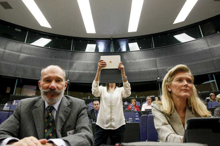 Foto 18: Meeting of the Croatian Delegation in the European Parliament - Session of the Paneuropean Working Group of the European People's Party on the Topic of the 'Two years membership of Croatia'