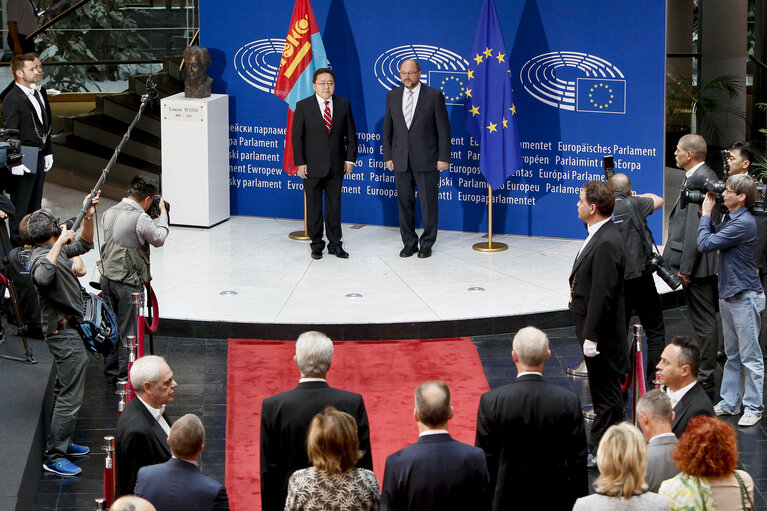 Φωτογραφία 26: Official visit of the President of Mongolia to the European Parliament in Strasbourg.