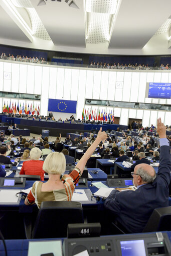 Fotografia 2: Plenary session week 24 2015 in Strasbourg- State of EU-Russia relations