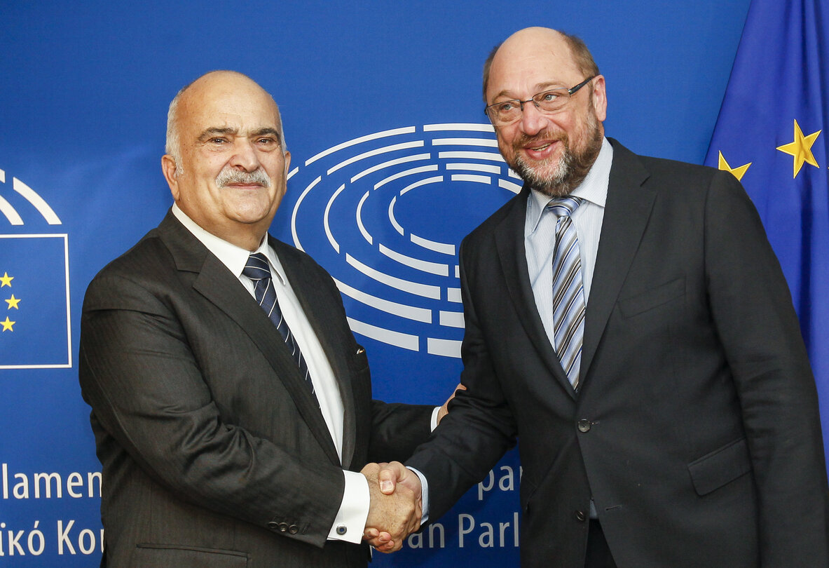 Martin SCHULZ - EP President meets with HRH Prince El Hassan bin Talal of Jordan