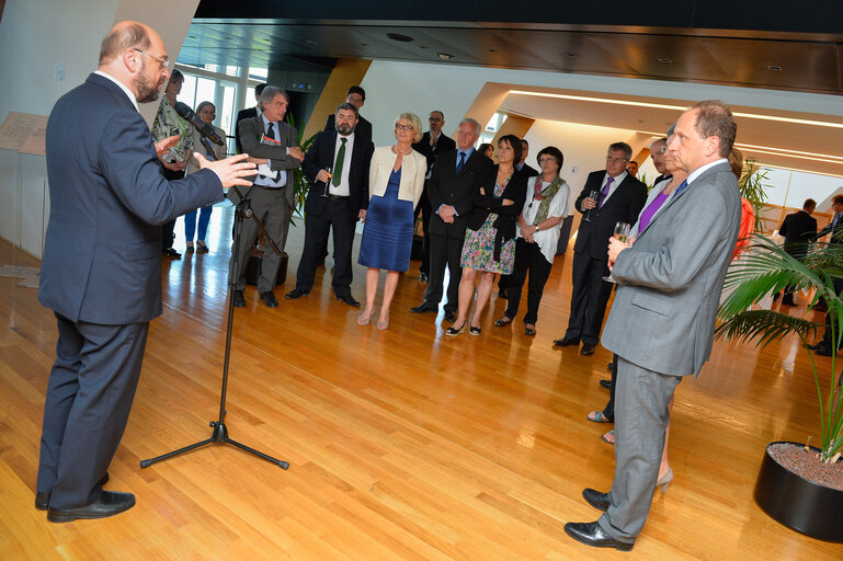 Foto 1: EP President reception for the newly elected members of the Bureau of the European Parliament.