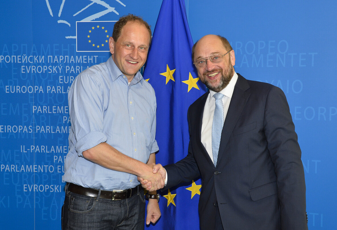 Martin SCHULZ - EP President meets Alexander LAMBSDORFF